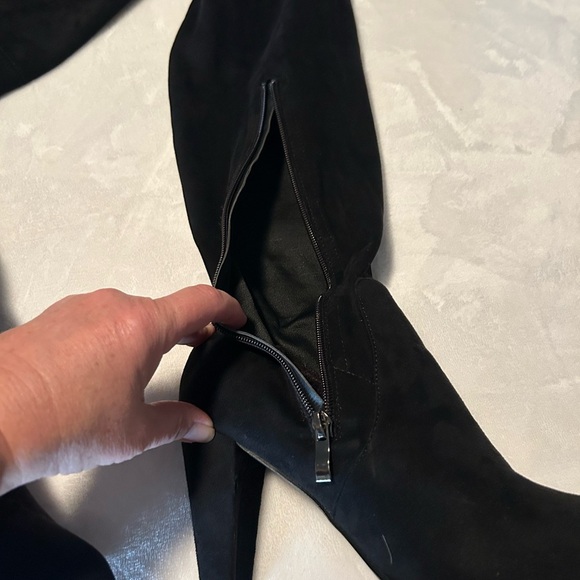 Catherine black over the knee boots size 10 - Picture 4 of 8